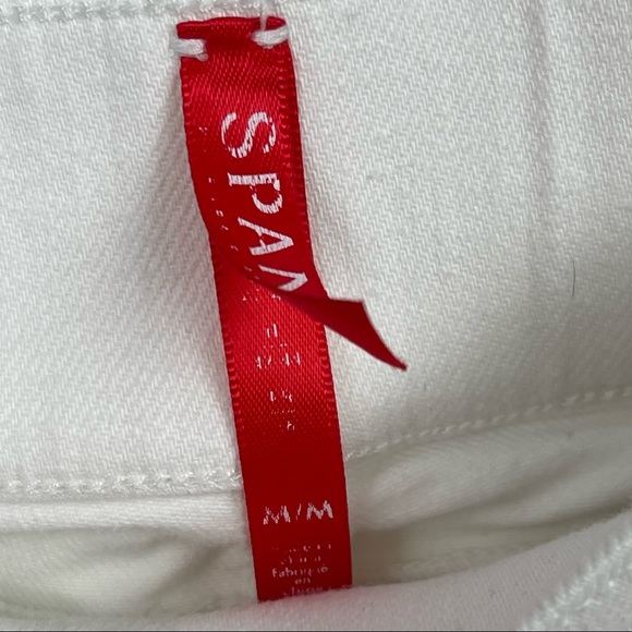 SPANX Distressed Skinny Jeans in White - Picture 6 of 7